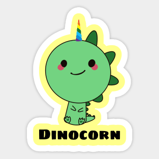 Dinocorn - Cute Dinosaur Pun Sticker